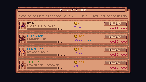 The delivery board